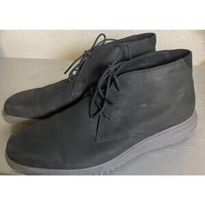 Cole Haan Grand Leather Shoes Black Mens 11 C36921